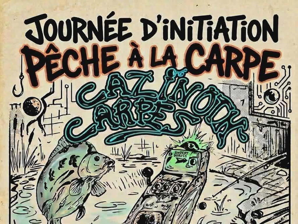 initiation pêche carpe étang de la Cazine