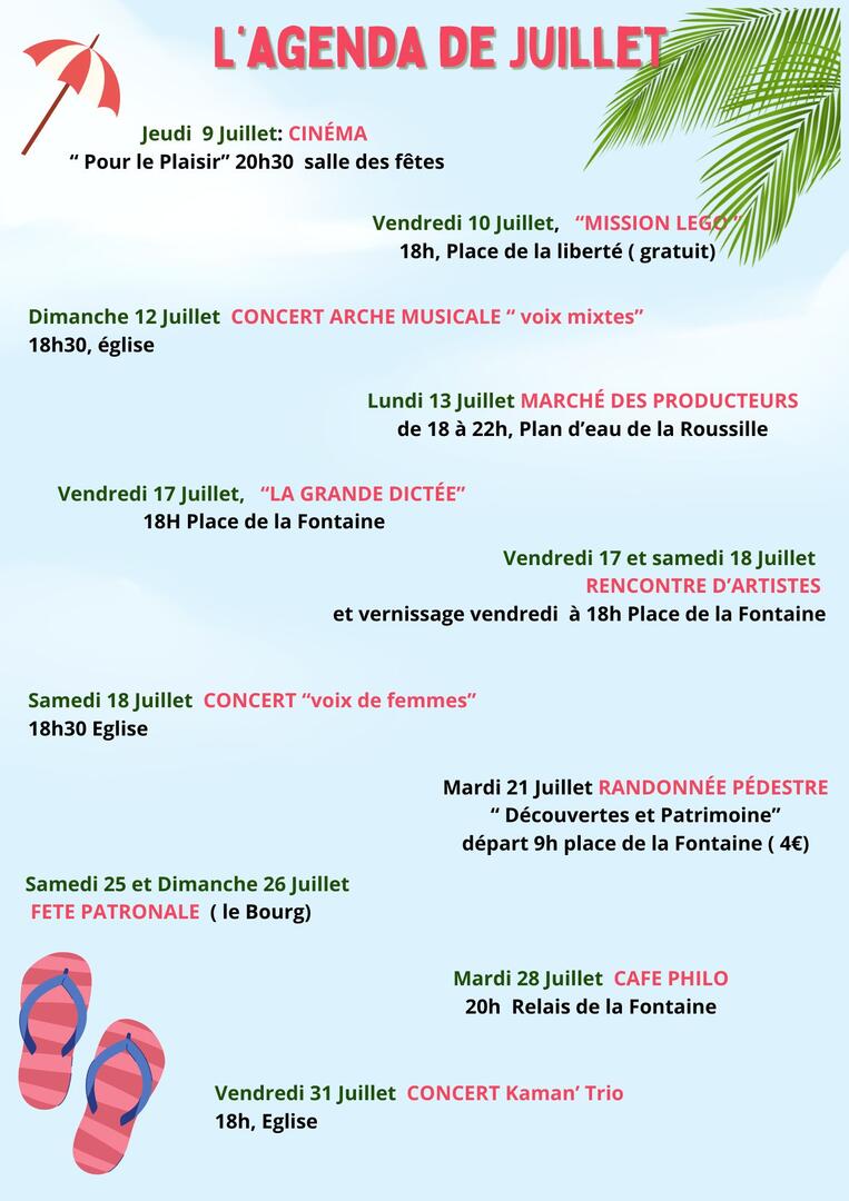 Vos rendez-vous de l’été - 1