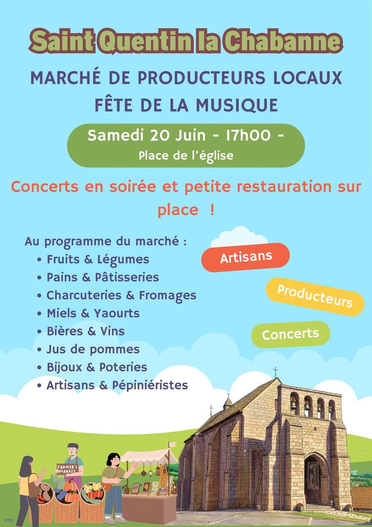 marché de producteurs Saint quentin la chabanne