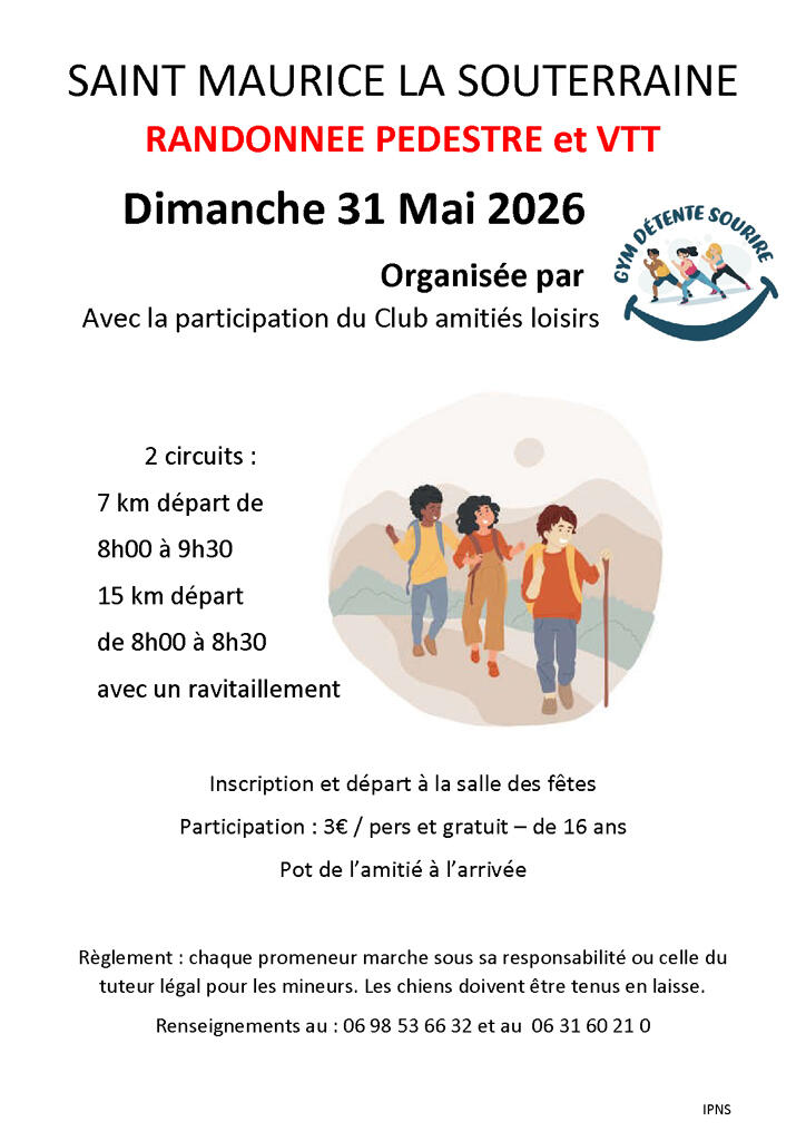 rando st maurice 31 Mai 2026