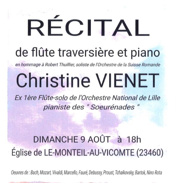 récital monteil au vicomte