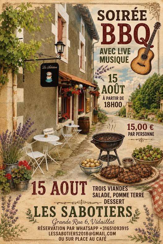 soirée bbq sabotier