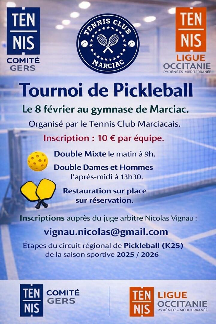Tournois de pickleball