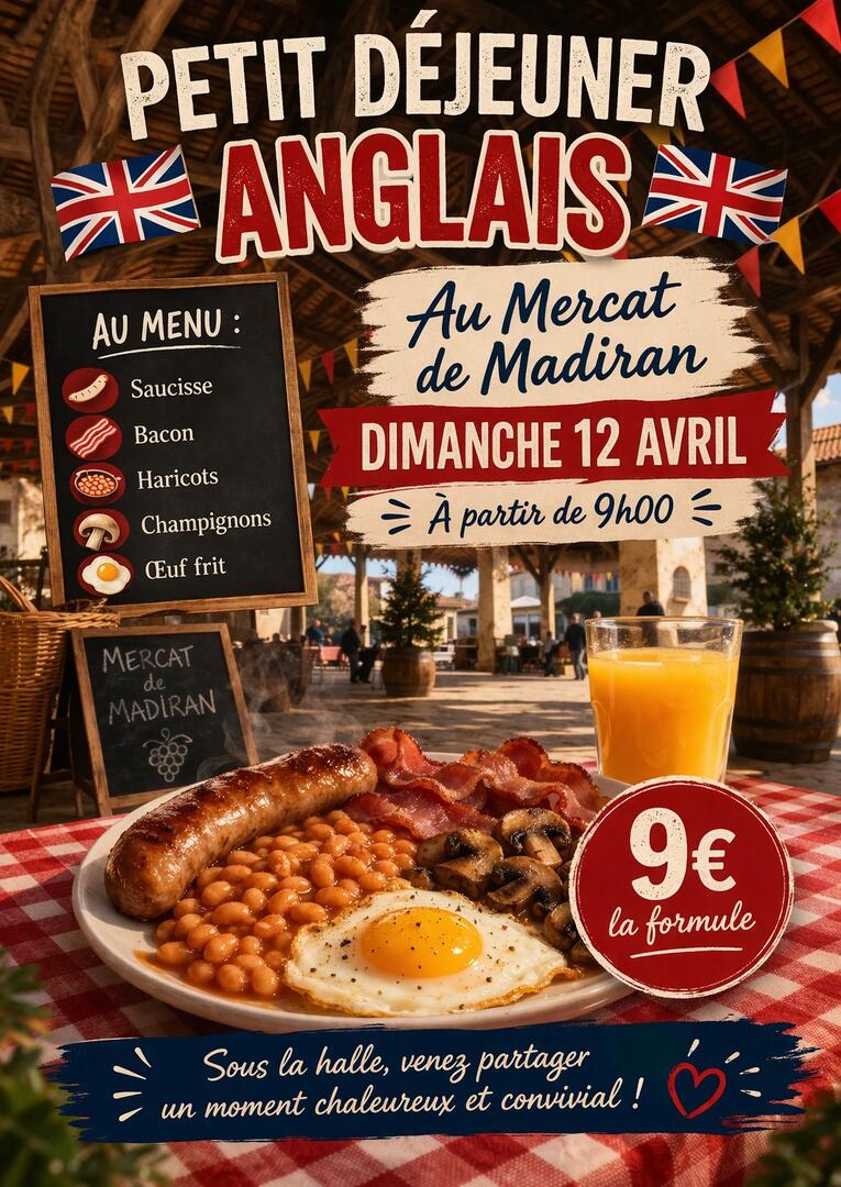 Petit déjeuner anglais Madiran