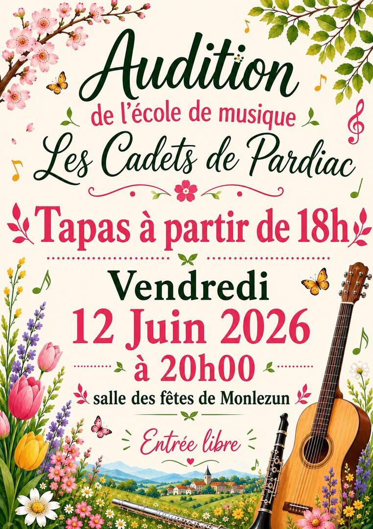 Audition les cadets de Pardiac