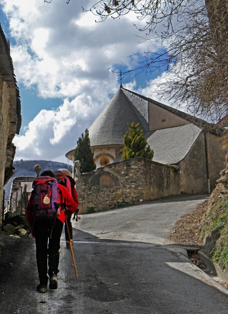 Pèlerins - église de Jézeau