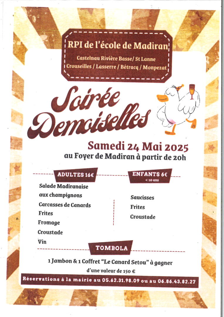 Madiran soirée demoiselles 24.05