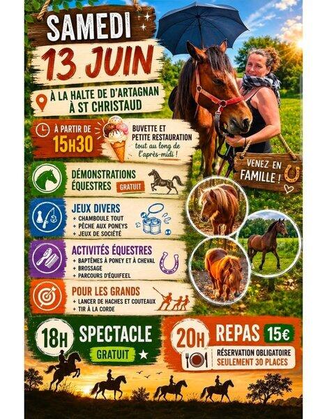 Après-midi jeux équestres