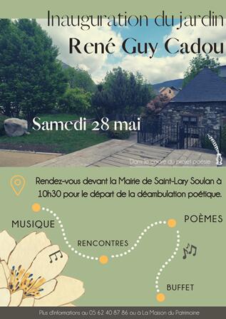 Affiche Inauguration jardin