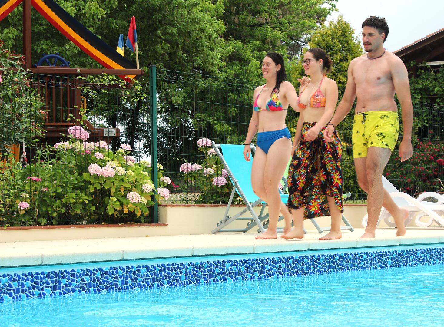 Amis baignade piscine ©CSO