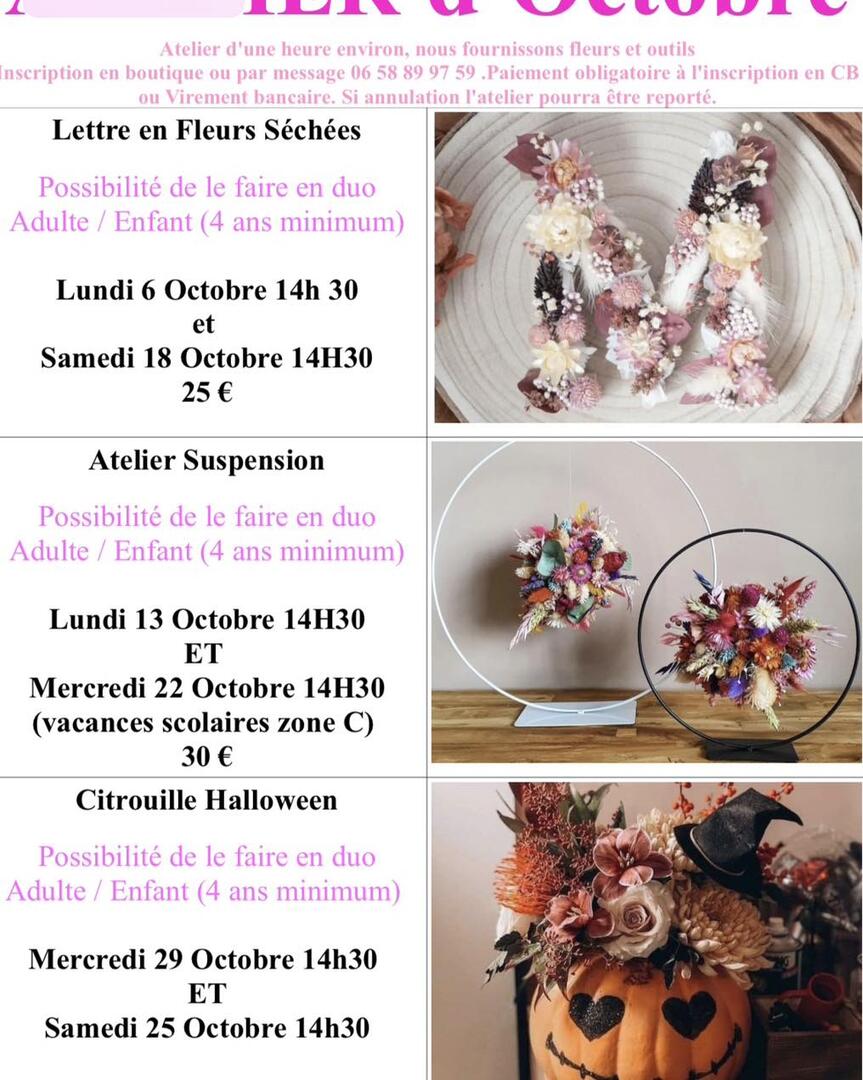 Atelier floral programme ©l_Art et la maniere