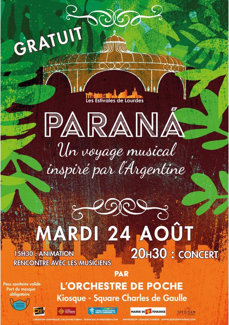 Lourdes kiosque concert Paraná 24 août 2021