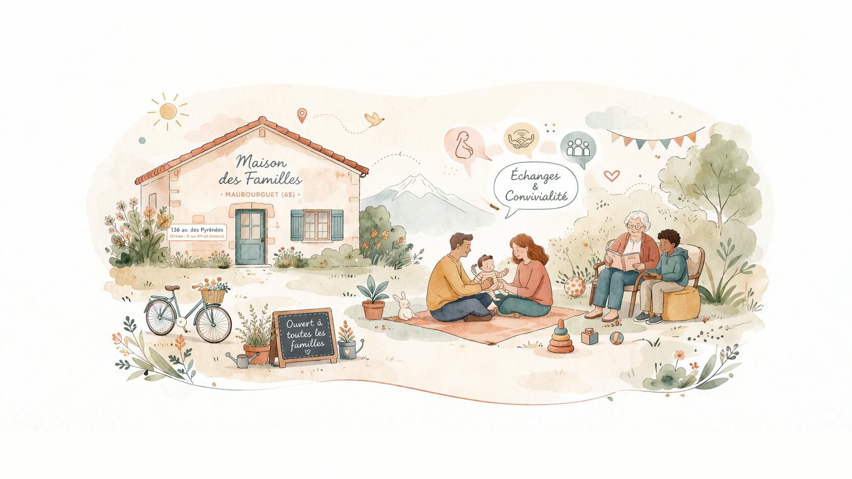 Maison des famille Illustration ChatGPT
