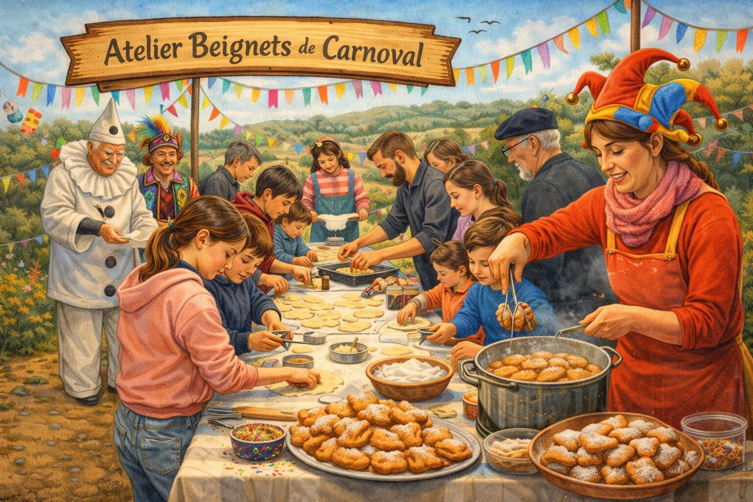 Moulin de Sabathier à Conchez atelier beignets