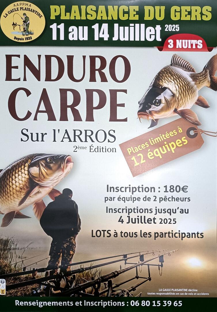 enduro carpe plaisance