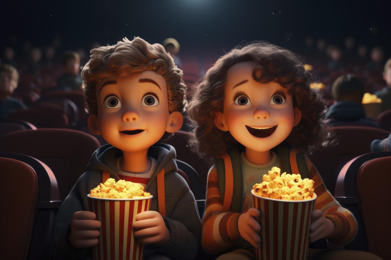 enfants cinéma cartoon ©Freepik.com