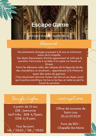 escape game chapelle ste marie