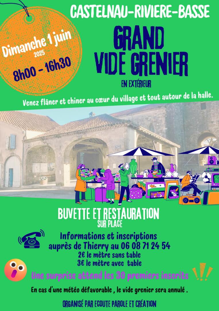 grand vide-greniers - Castelnau - 01.06