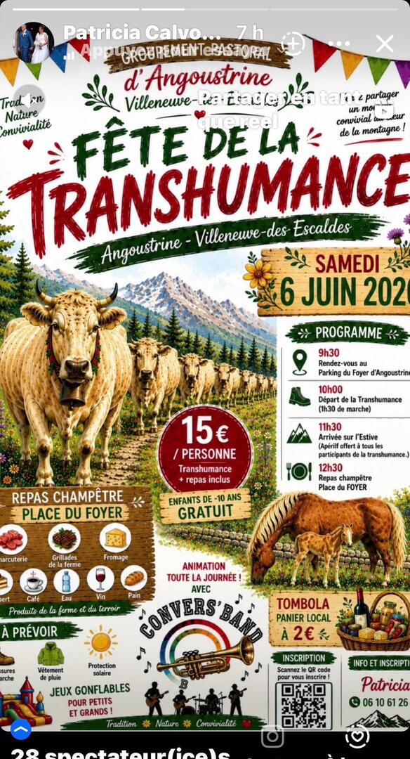 6 juin ANGOUSTRINE
