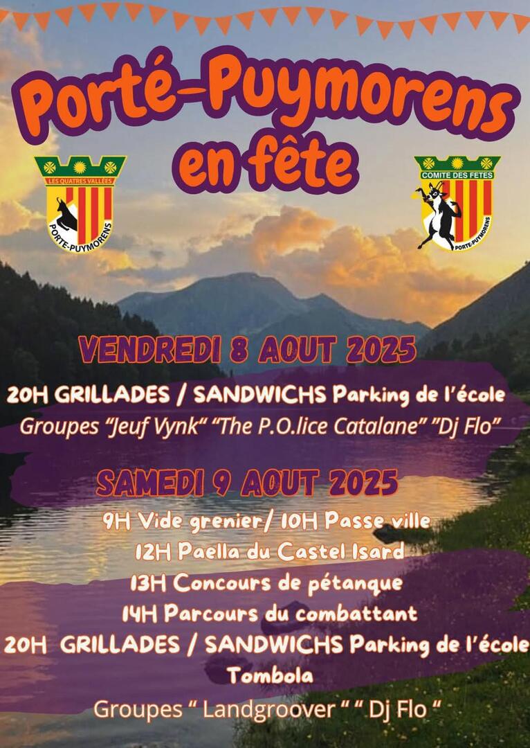 8 et 9 août PORTÉ