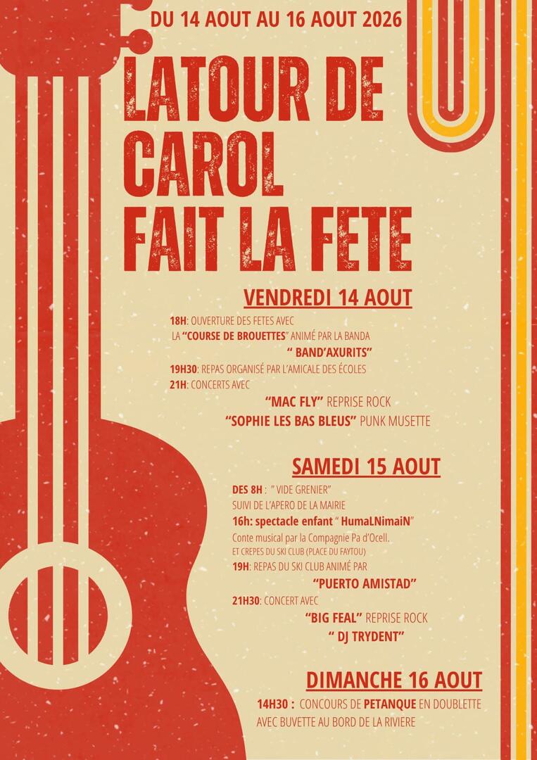 14 au 16 août LATOUR
