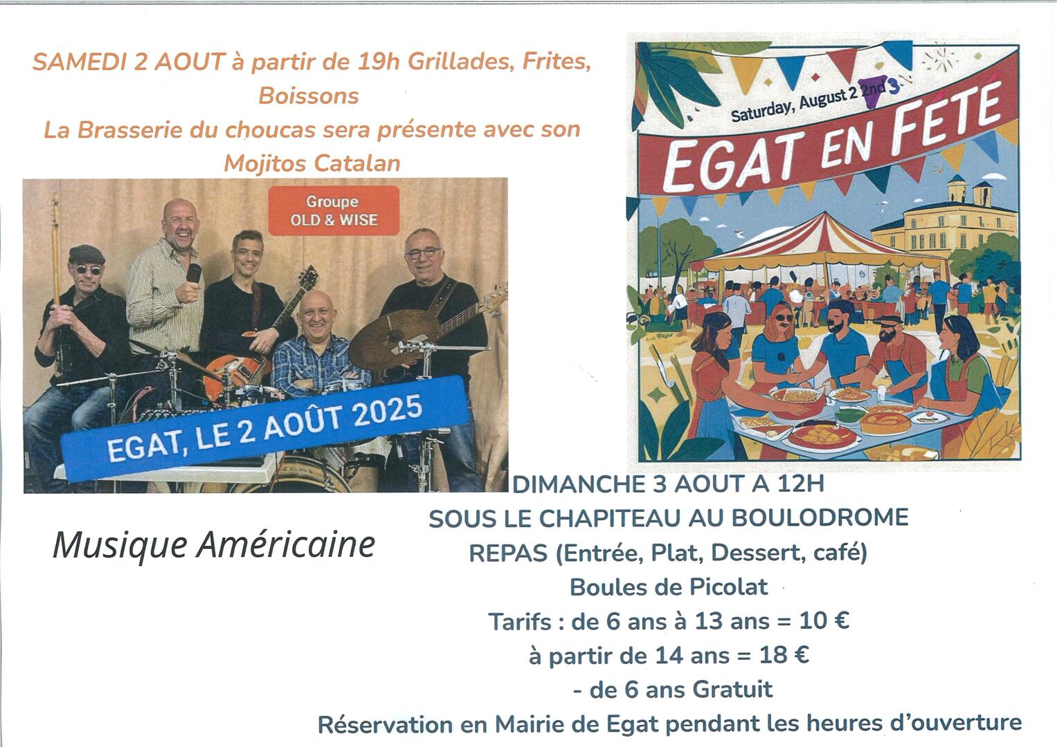 2 et 3 août EGAT