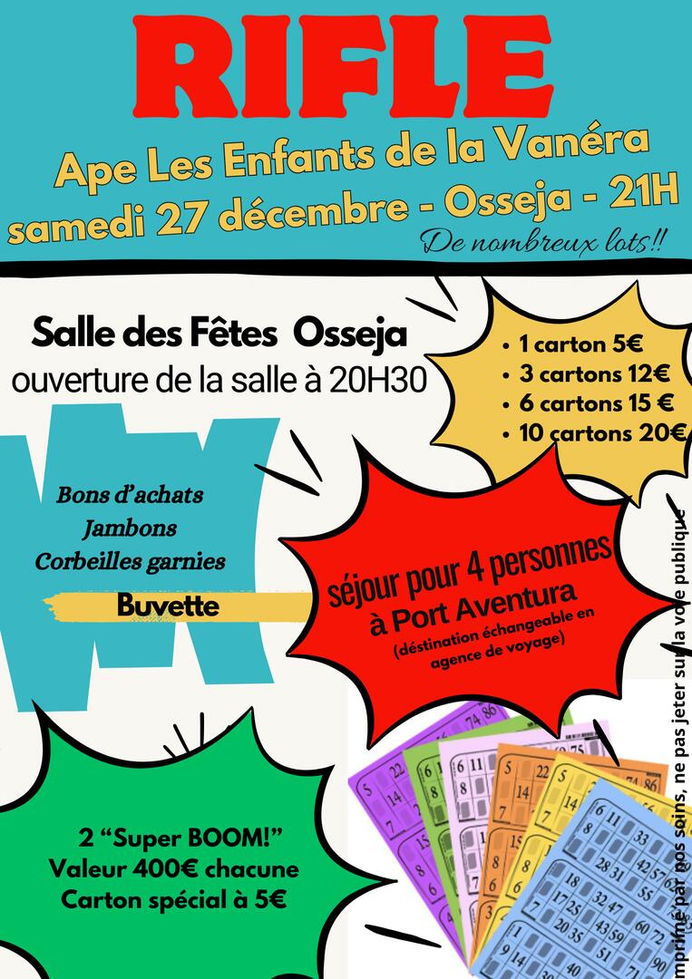 Affiche Evènement Festif Jeux Soirée Loto Bingo Illustration Rétro Illustration Bleu Jaune - 2