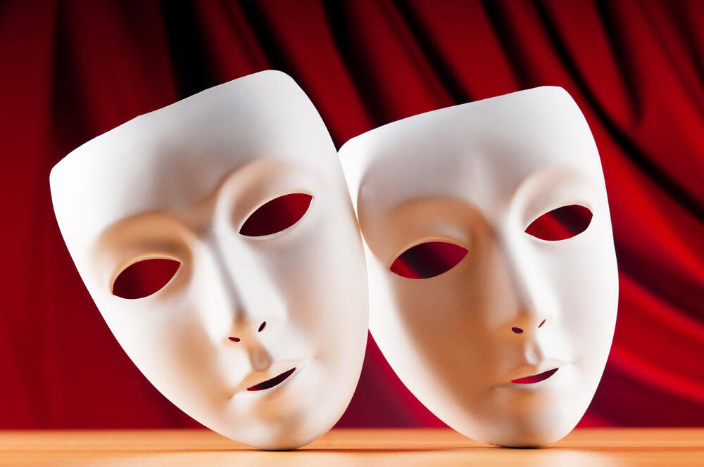 Masks with theatre concept