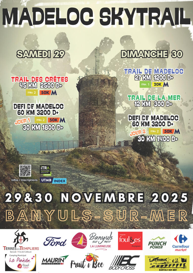 AFFICHE MADELOC SKYTRAIL 29 et 30-11-2025