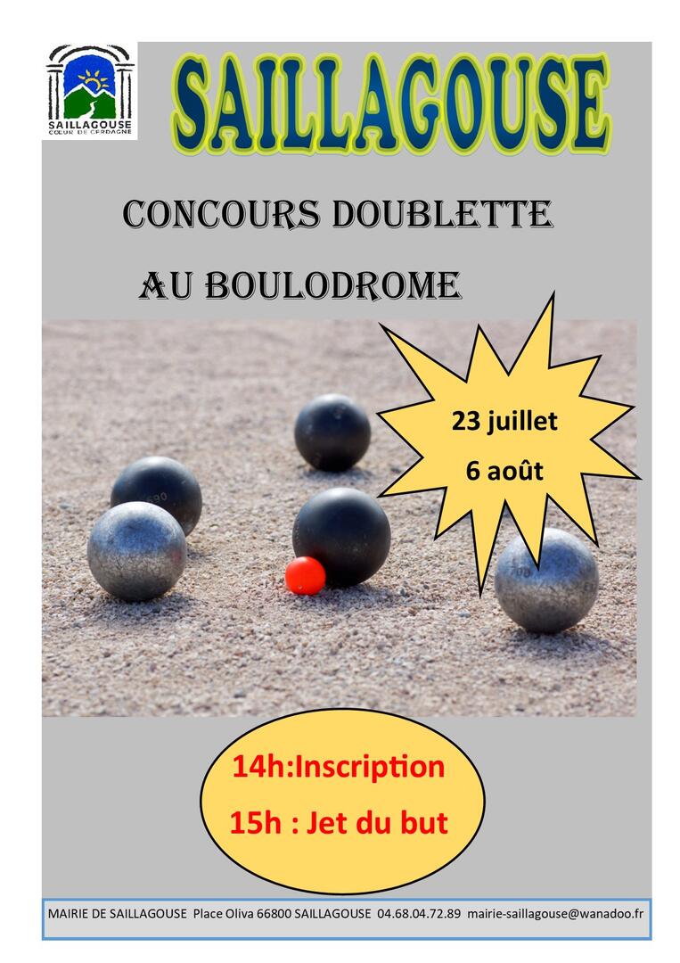 AFFICHE petanque