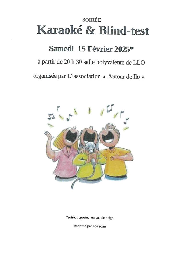 ASSOCIATION AUTOUR DE LLO SOIREE KARAOKE ET BLIND TEST 15 FEVRIER 20H30 SALLE POLYVALENTE LLO_page-0001