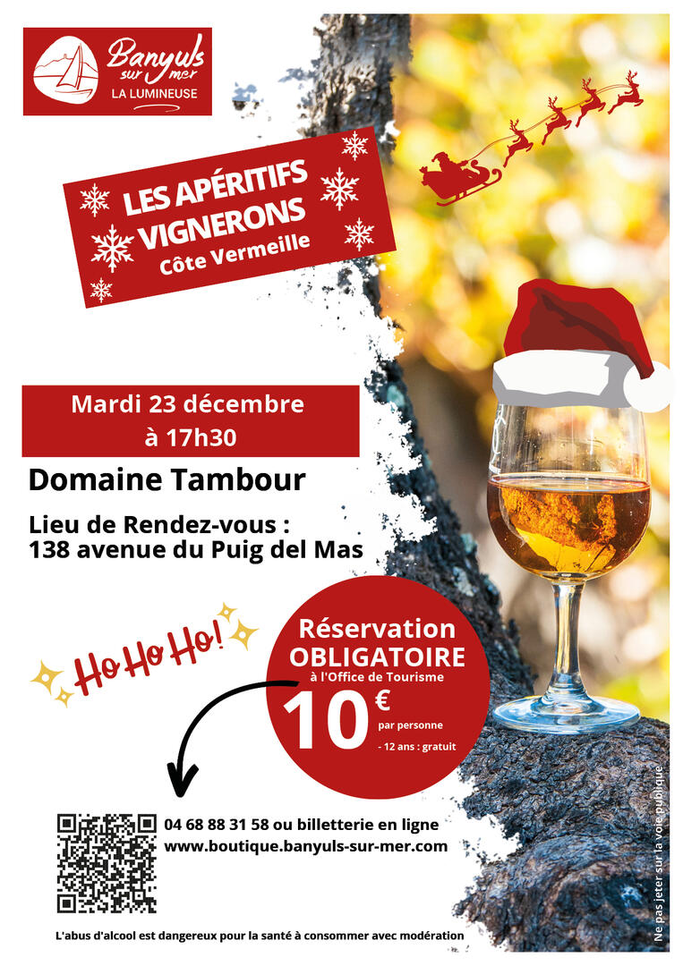 Apéritif Vigneron Noël domaine tambour 23-12-2025