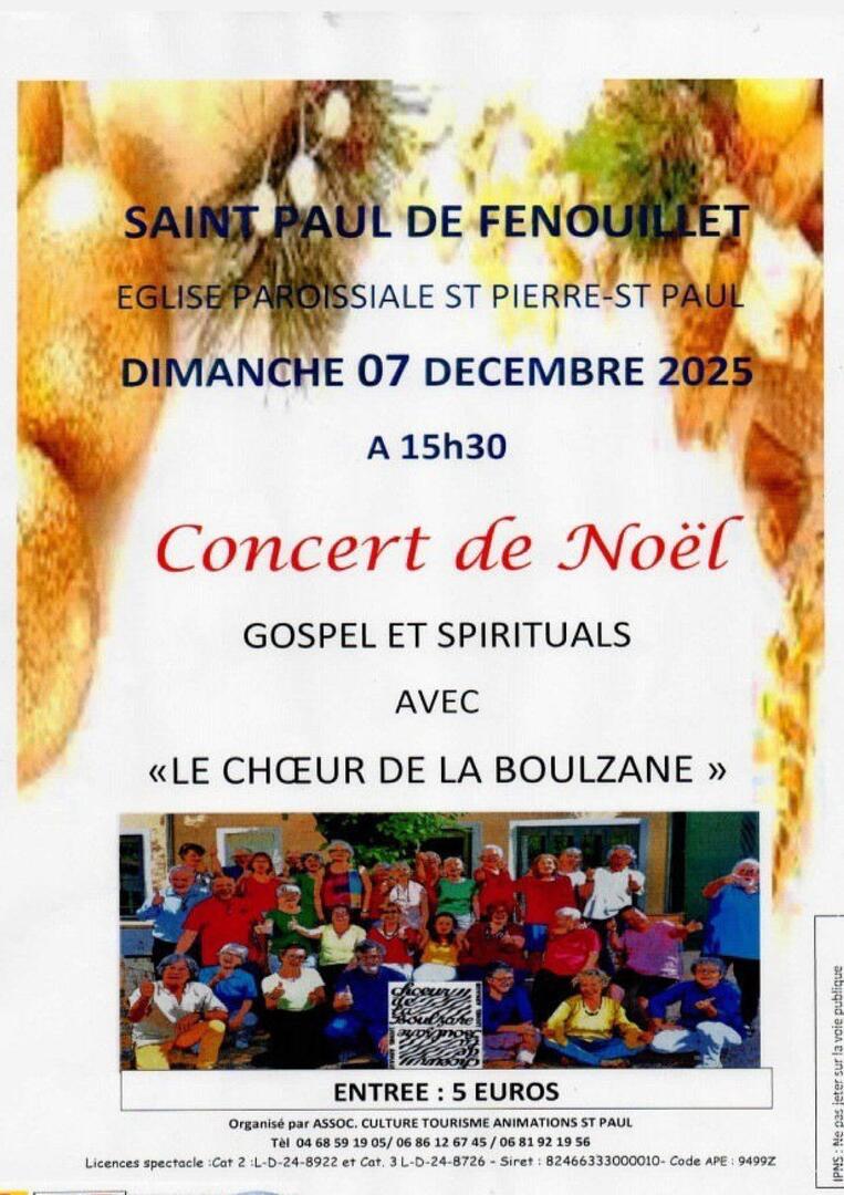 CONCERT CHOEUR DE LA BOULZANE - 07-12-2025- ST PAUL
