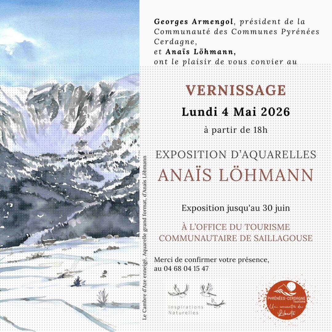 Noir marron crème Simple et classique Invitation vernissage Invitation - 1