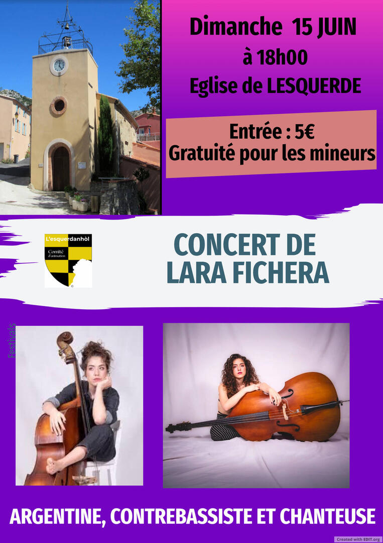 Concert - LARA FICHERA - 15-06-25 - Lesquerde