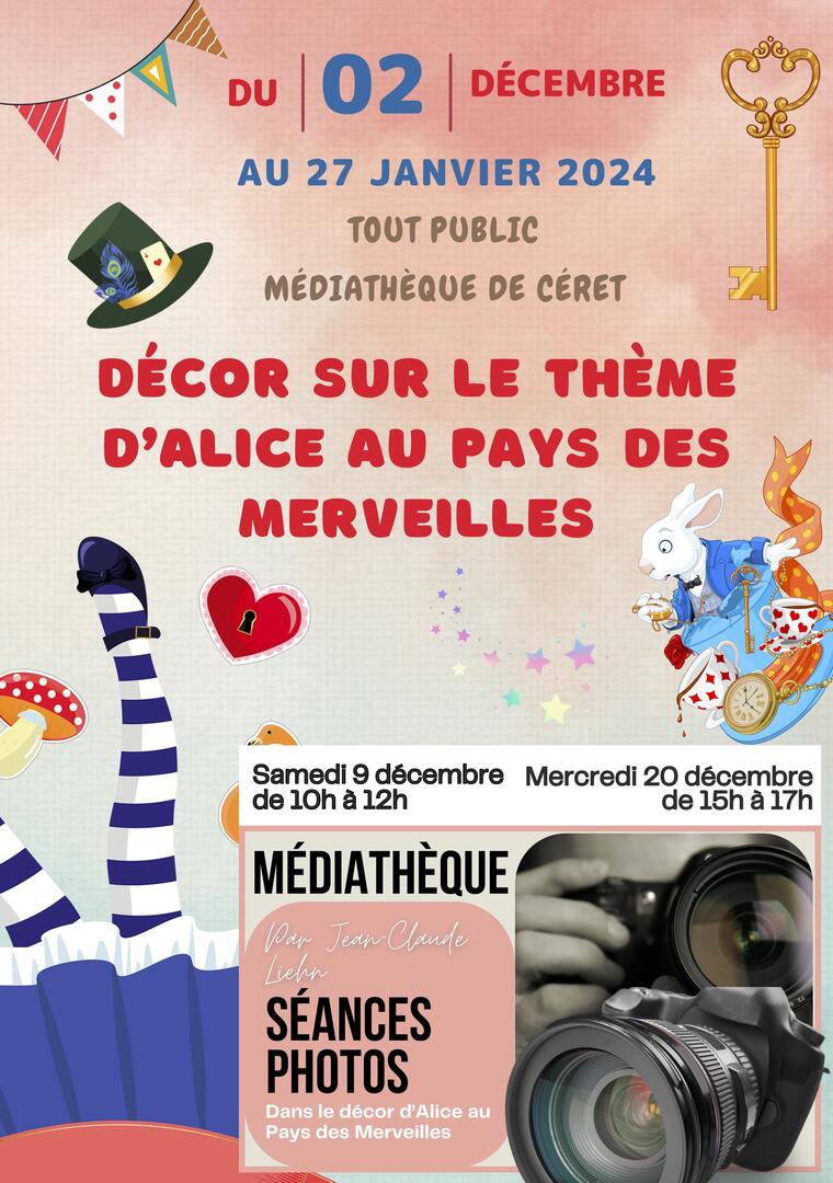 DÉCOR SUR LE THÈME D’« ALICE AU PAYS DES MERVEILLES »