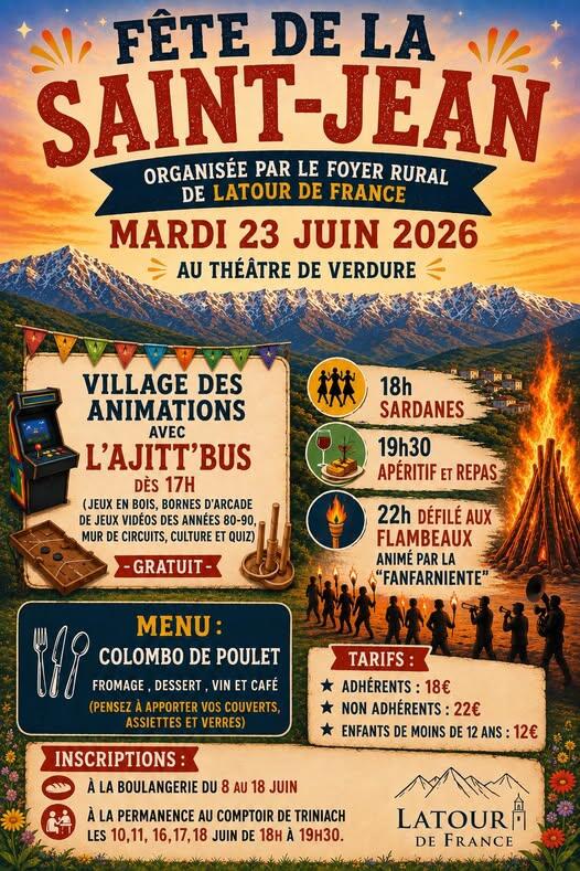 FETE ST JEAN - LATOUR DE FRANCE