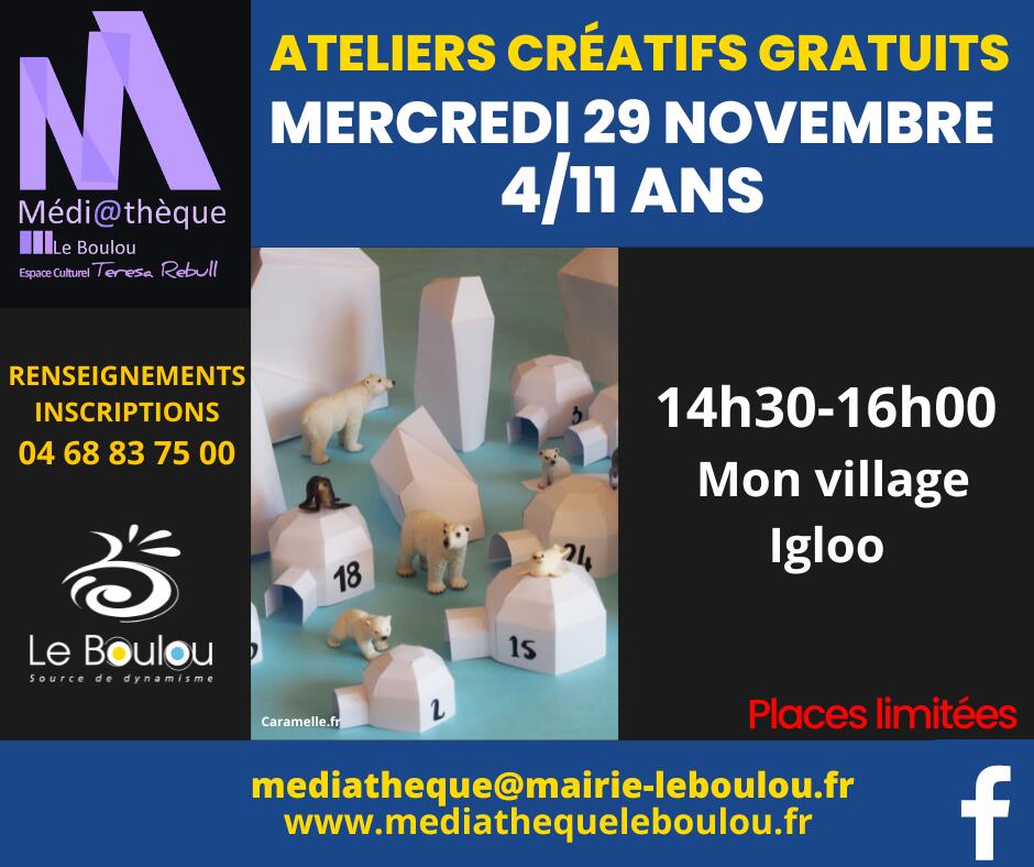 Facebook Post AT EFTS Mon village Igloo 29/11 - 1