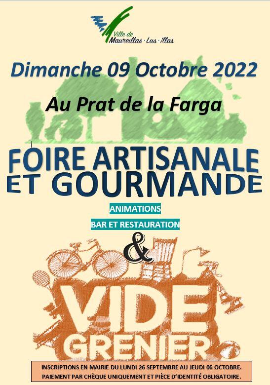 Foire artisanale et gourmande 09 10 22
