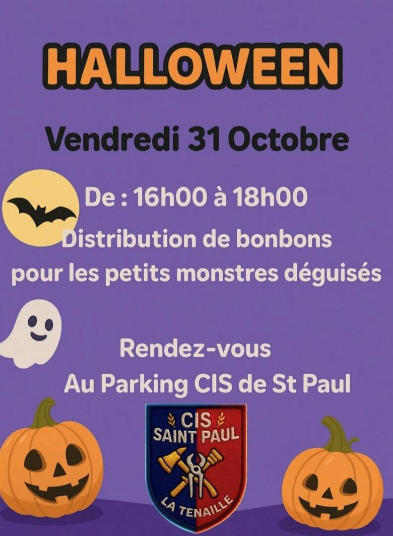 Halloween - pompiers ST PAUL