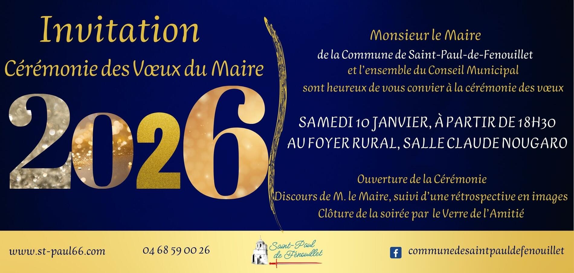 Invitation Voeux 2026 - 2