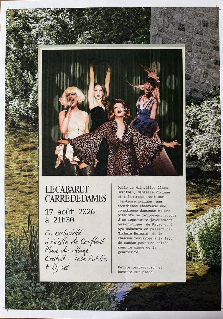 SOIREE CABARET - PEZILLA DE CONFLENT - 17-08-2026
