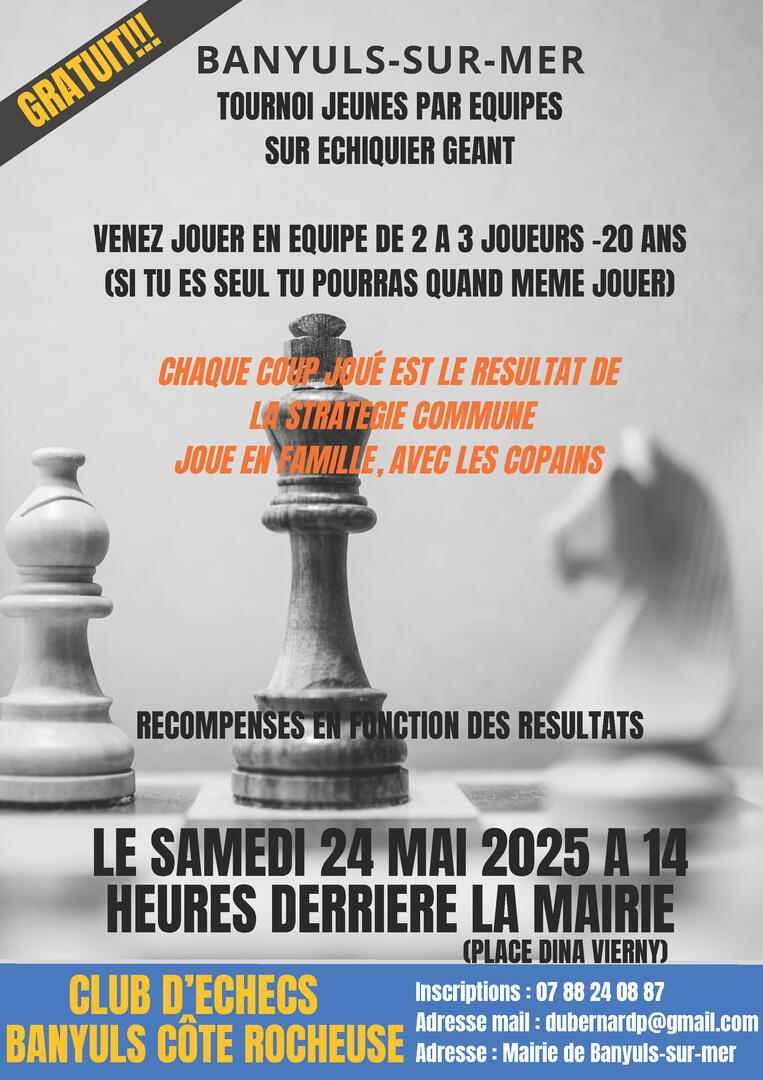 Tournoi échecs jeunes 24-05