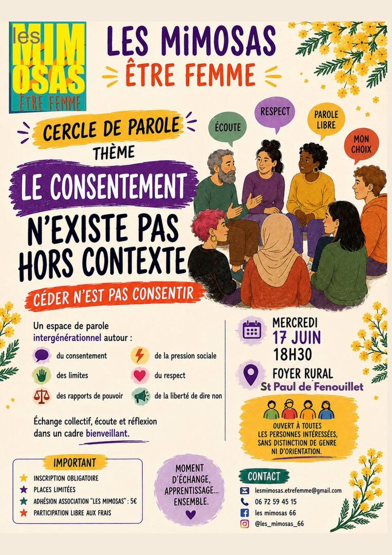 cercle de parole - le consentement - asso les mimosas - 17-06-2026