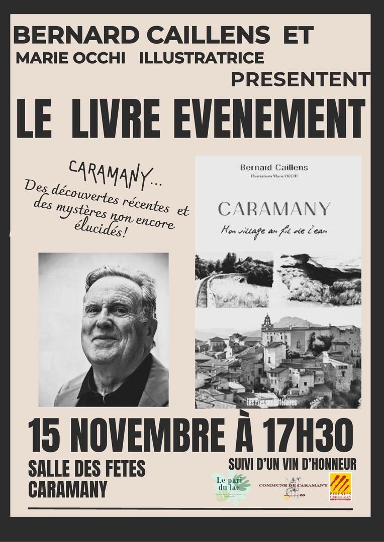 présentation livre Bernard Caillens15nov25-CARAMANY