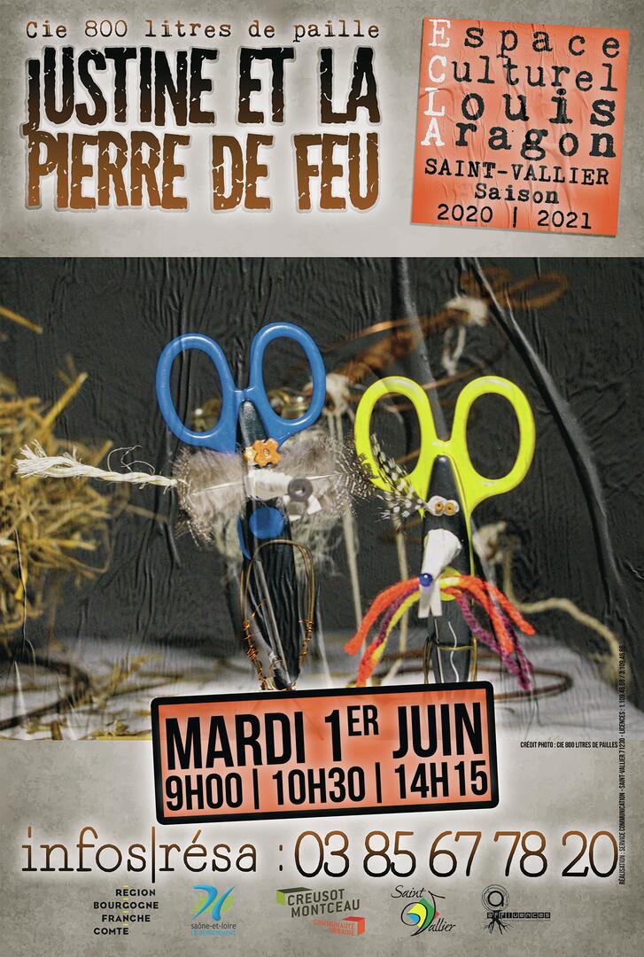 Affiche Justine et la pierre de feu