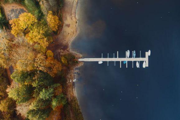 Port vue du ciel