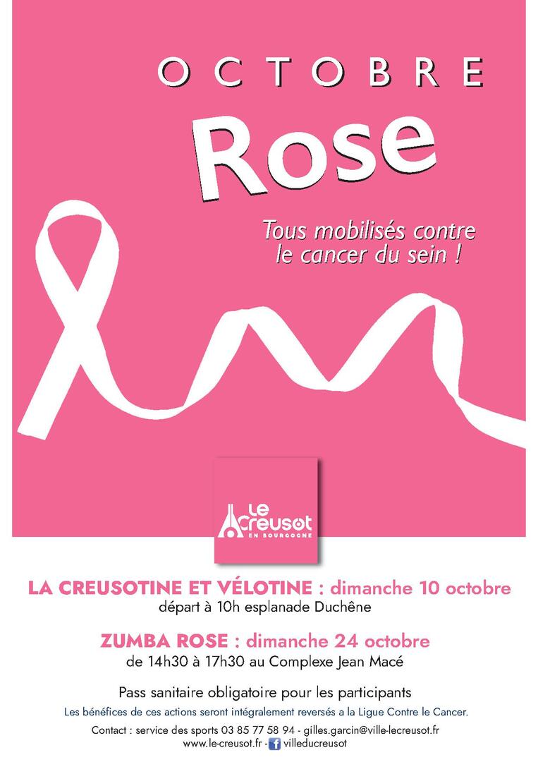 Octobre rose Creusotine Velotine