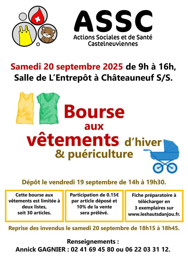 bourse aux vêtements et puériculture