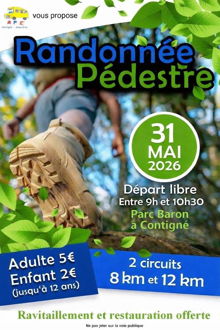 randonnée pédestre Contigné